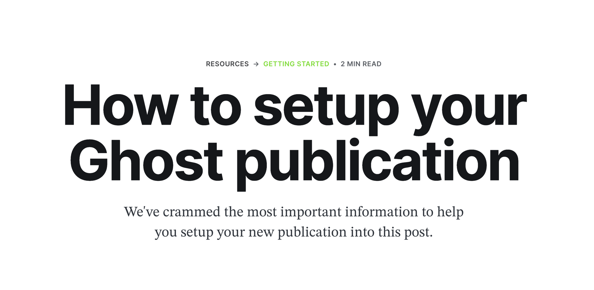 Ghost breadcrumb example